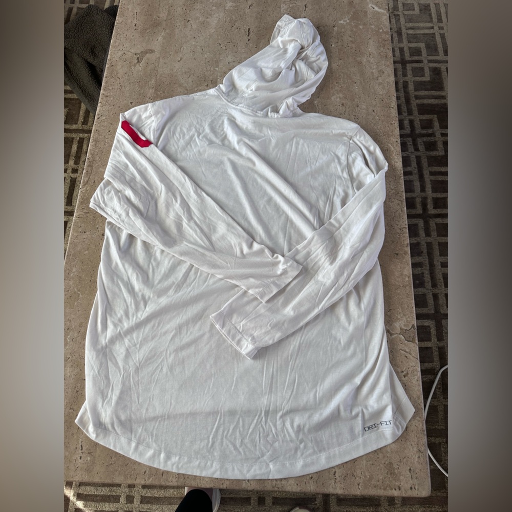 Nike Cream and Red Georgia Hoodie - Picture 2 of 3